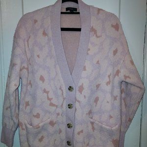 J Crew Sweater Relax Cardigan Pale Pink Size XS/S NWOT